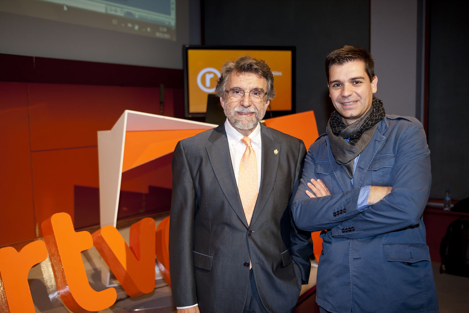 Antonio Escribano y Sergio Fernández en el encuentro sobre alimentación saludable