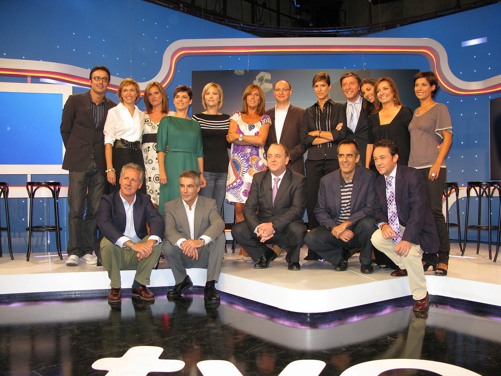 Los responsables y presentadores de los Servicios Informativos de TVE