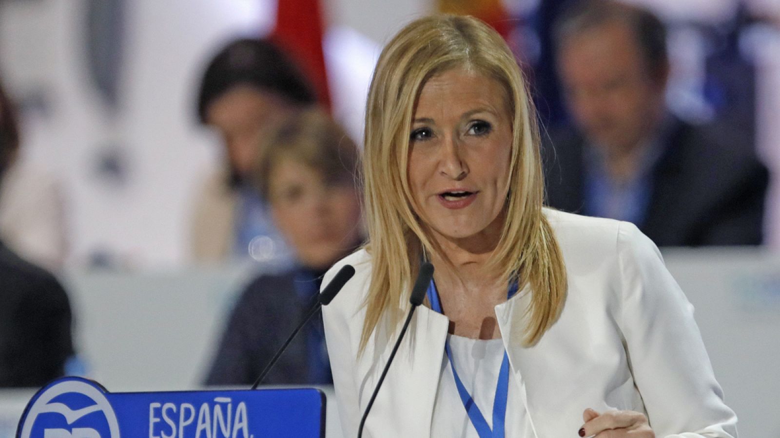 Cristina Cifuentes, presidenta de la Comunidad de Madrid durante el pasado XVIII Congreso Nacional del PP
