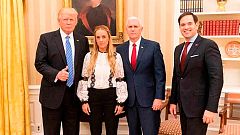 Trump pide la liberación "inmediata" de Leopoldo López tras recibir a su esposa