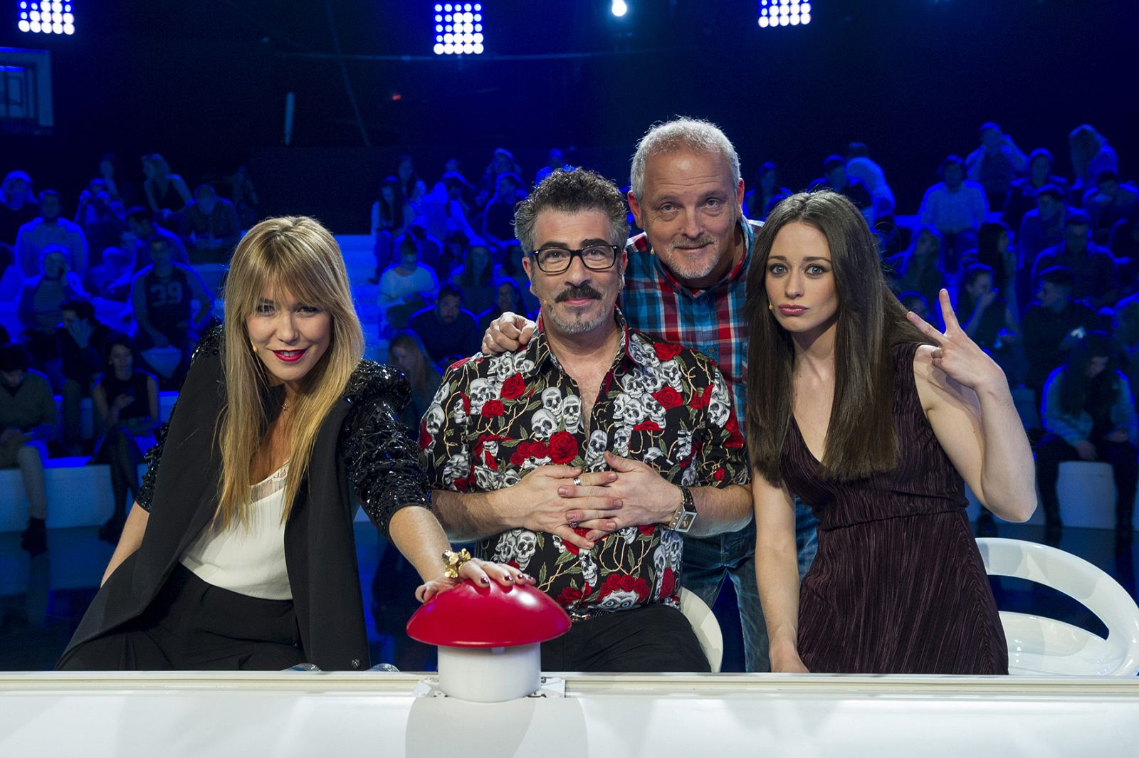 Raquel Meroño, Agustón Jiménez, Jordi Rebellón y Elena Rivera en 'El gran reto musical'