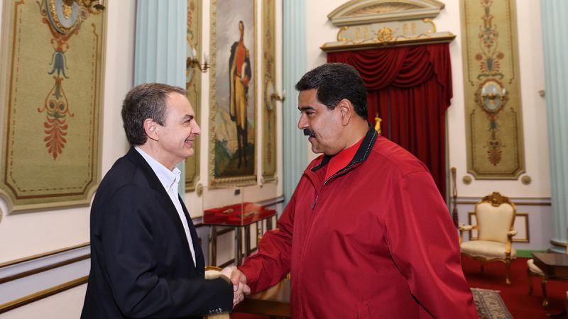 Zapatero se reúne con Maduro para reactivar el diálogo entre el Gobierno y la oposición venezolana