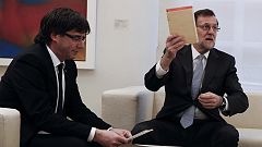 Rajoy y Puigdemont eluden confirmar si mantuvieron una reunión en enero en la Moncloa