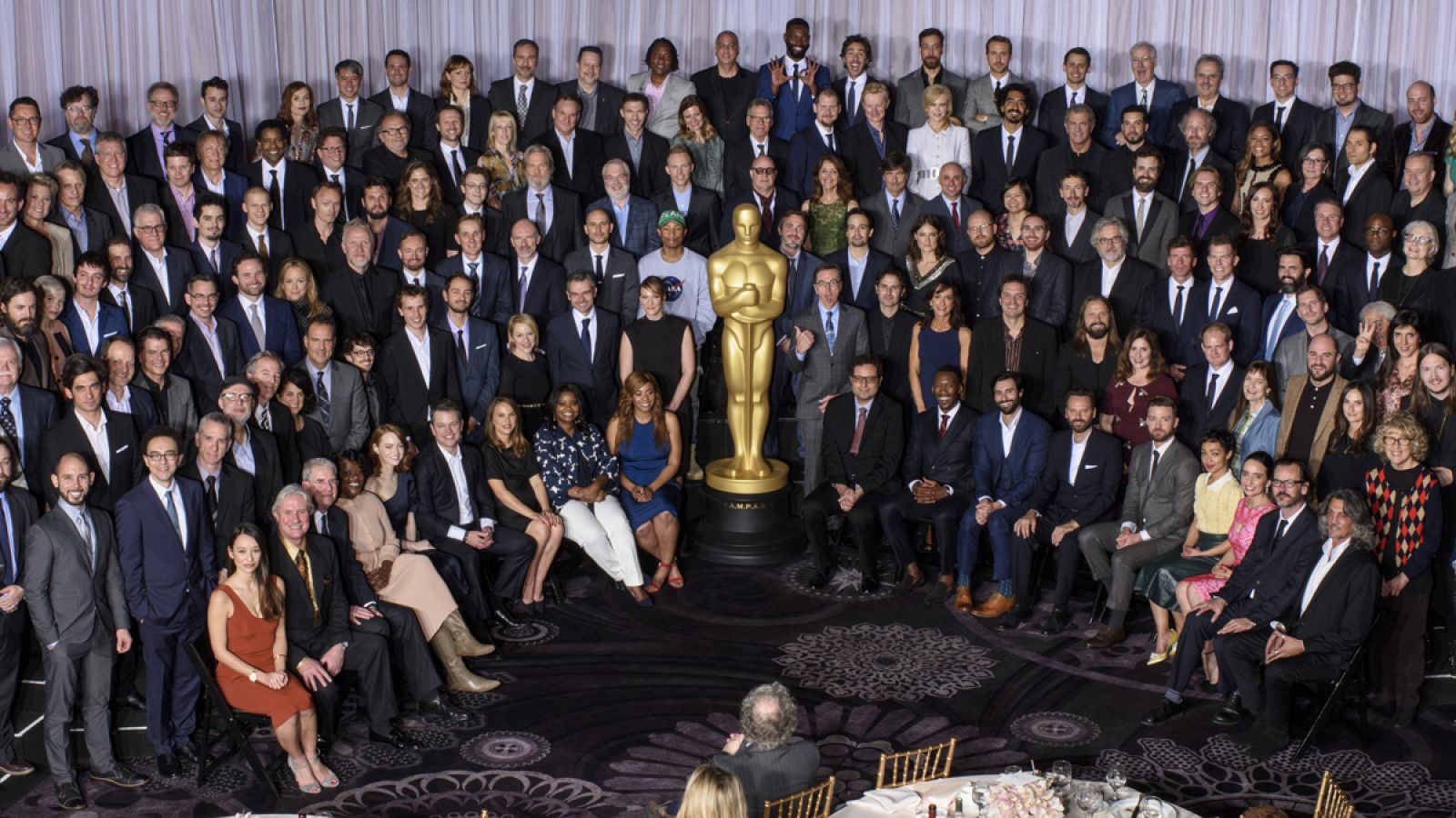 Foto de grupo del almuerzo de nominados al Oscar