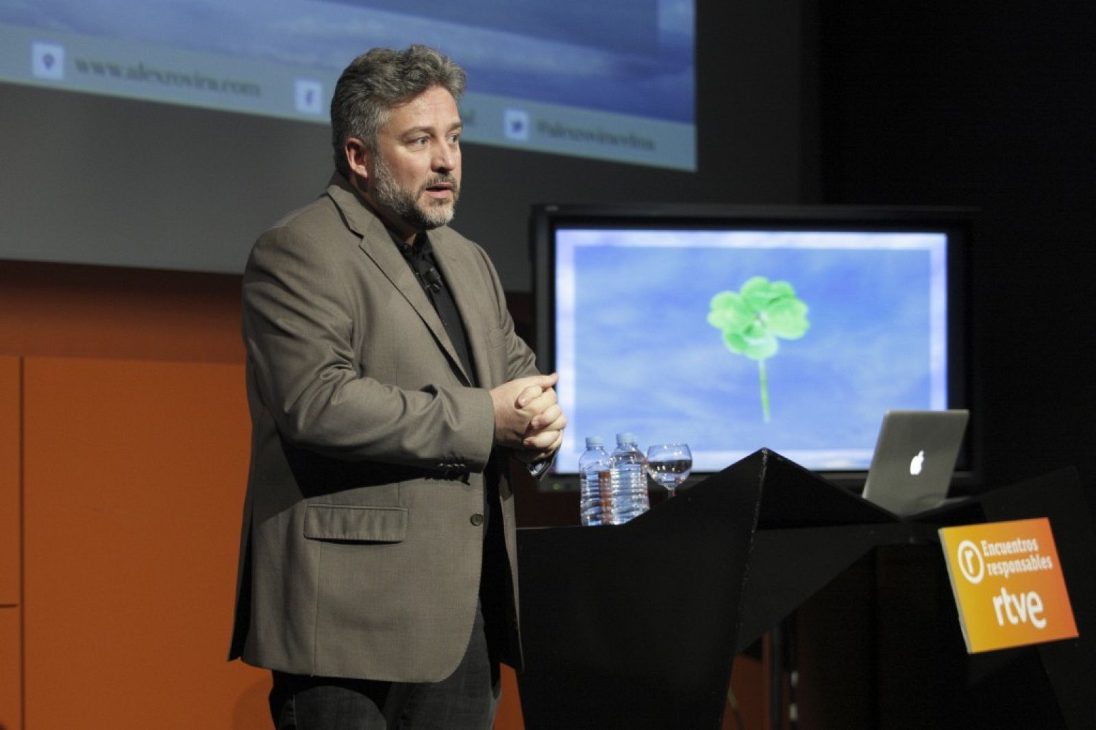 Álex Rovira en el encuentro RTVE