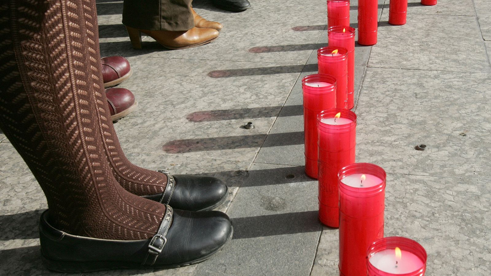 Imagen de archivo de una concentración contra la violencia machista en Valencia.