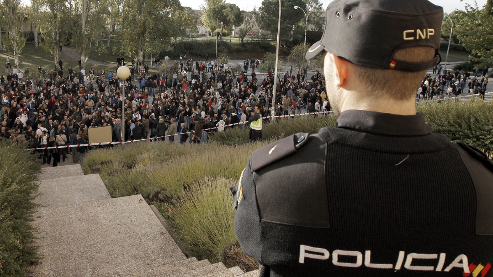 Imagen de archivo de una prueba de ingreso en la Policía Nacional.