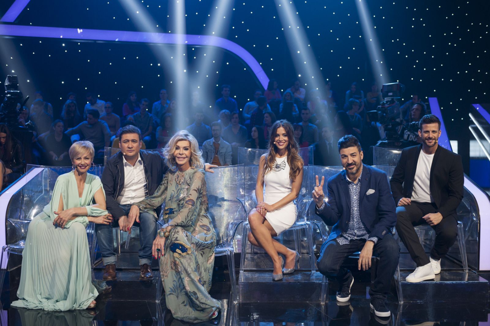 Esther Arroyo, Secun de la Rosa, Bibiana Fernández, Marta Márquez, Tony Aguilar y Giuseppe Di Bella