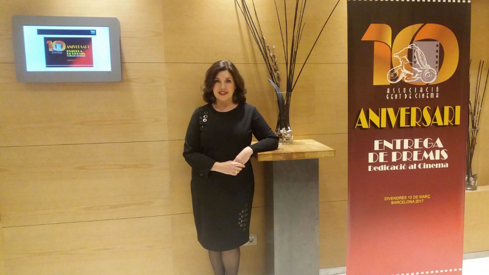 Conxita Casanovas, de RNE, Premi a la Dedicació al Cinema de l'Associació Gent de Cinema1