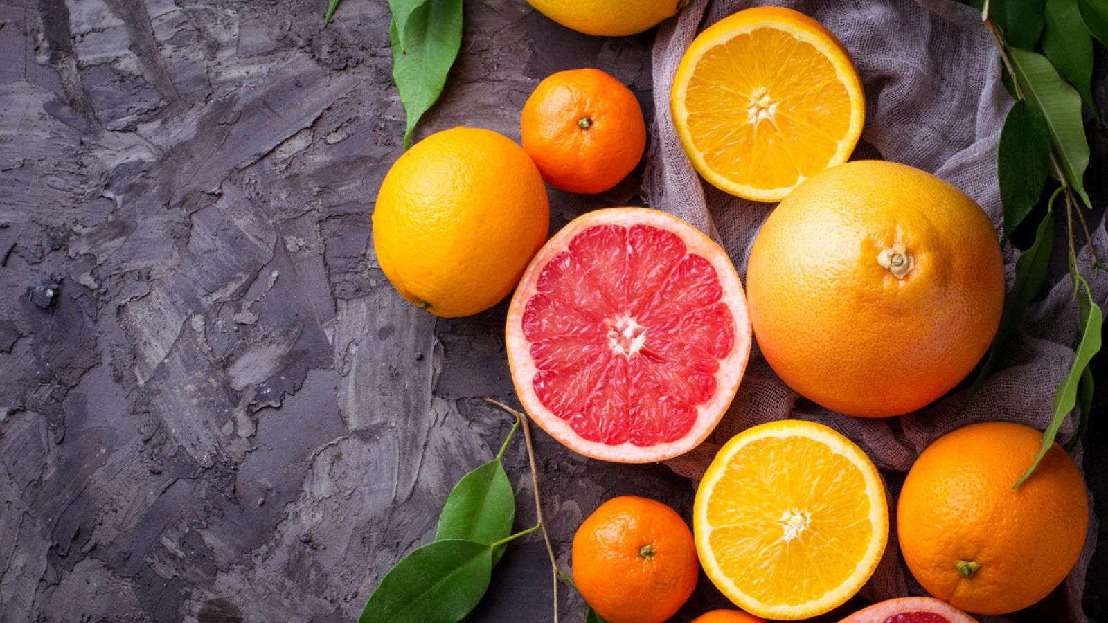 Naranjas, pomelos y mandarinas