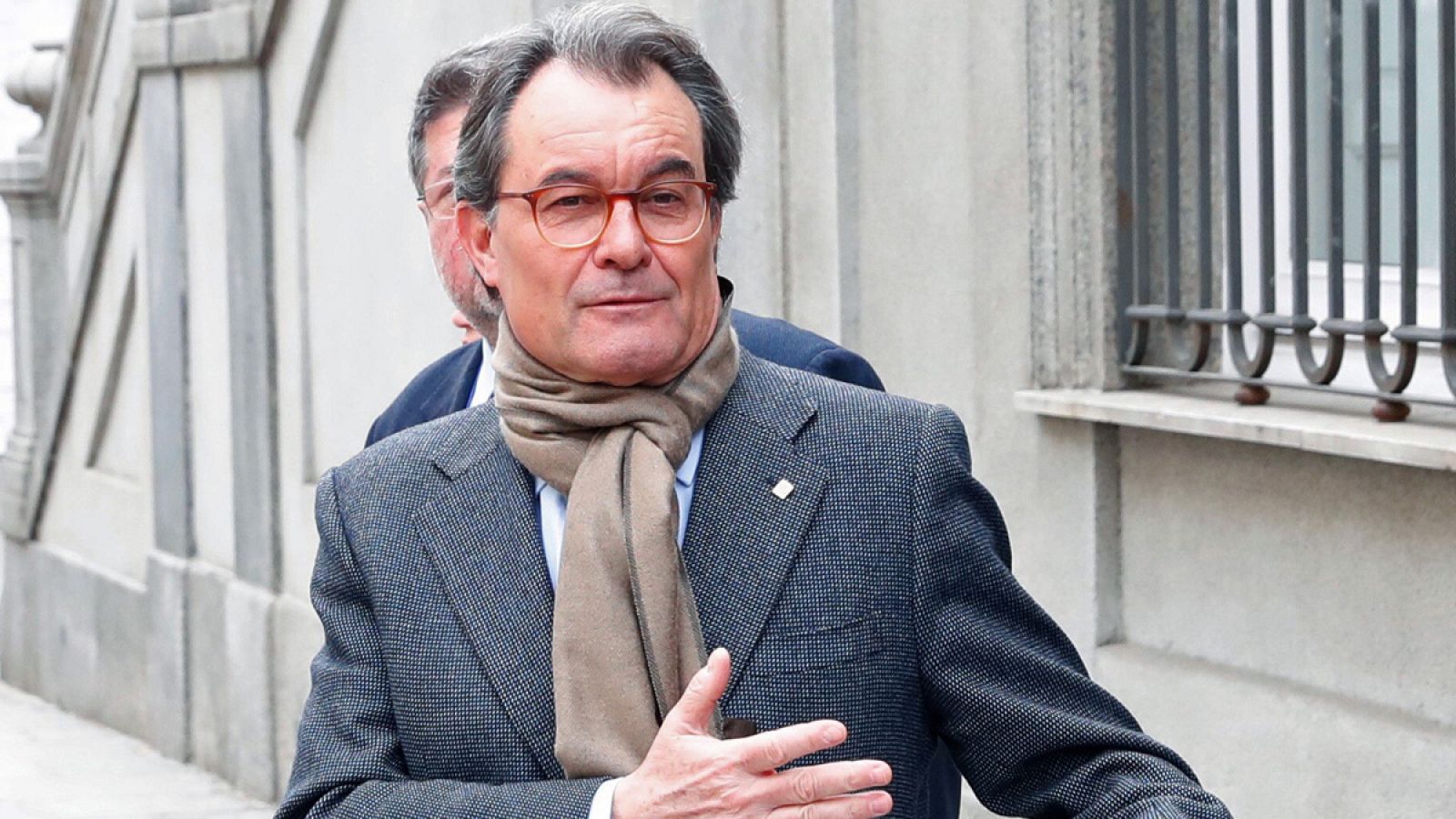El expresidente de la Generalitat Artur Mas a su salida del Tribunal Supremo