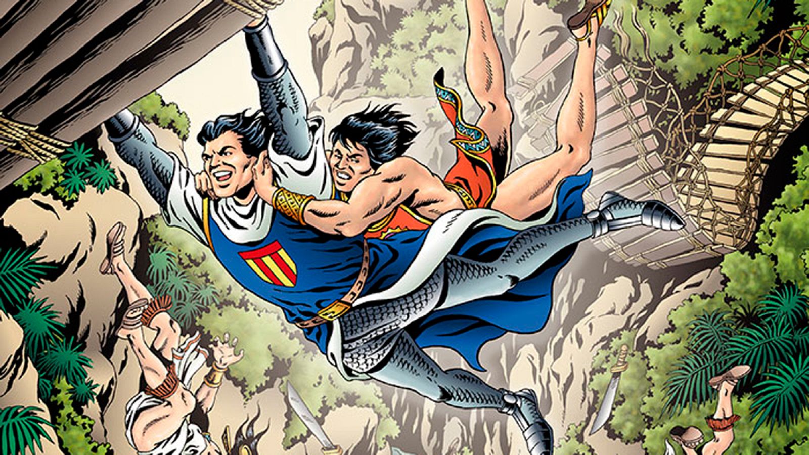 Fragmento de la portada de 'El Capitán trueno y el círculo de fuego'