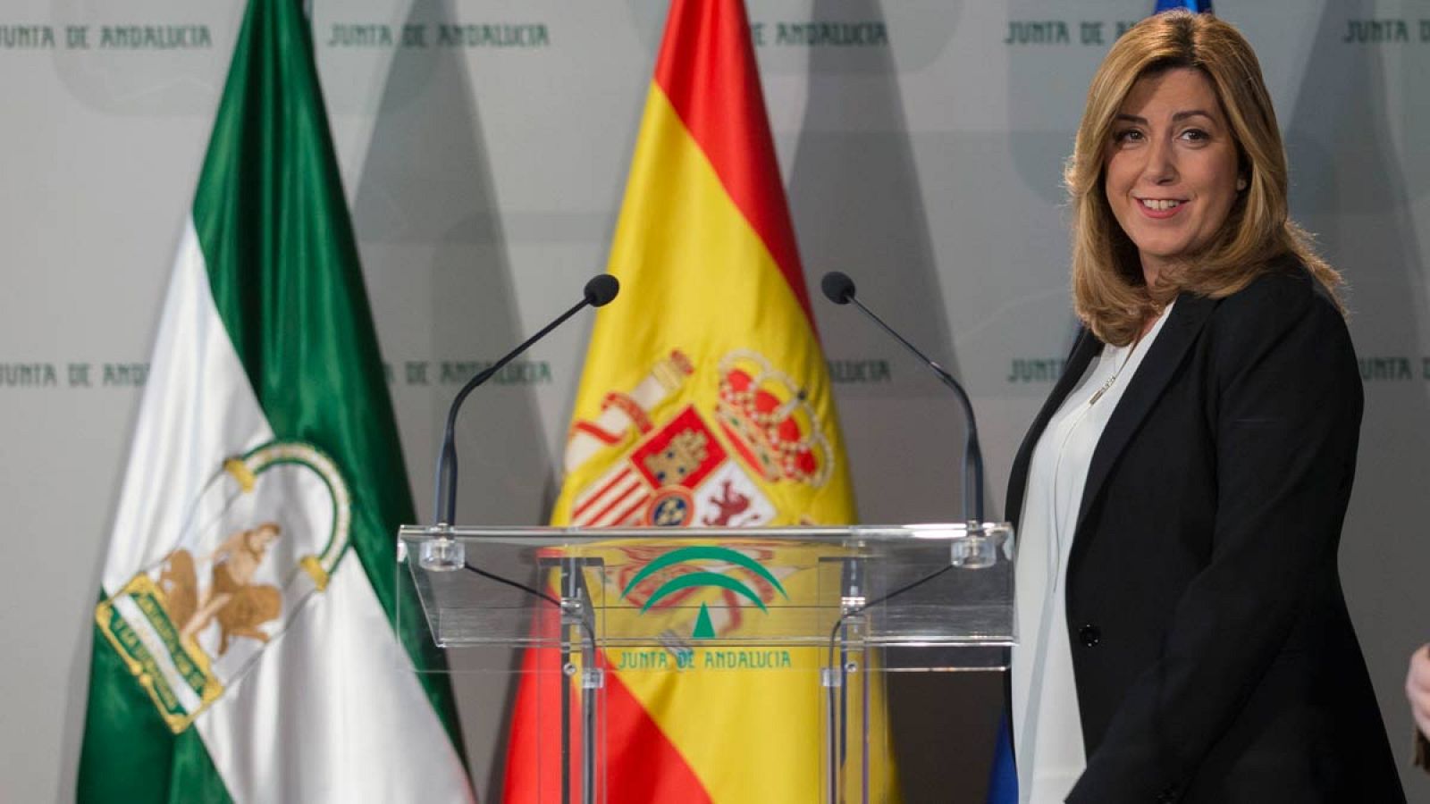 La presidenta de Andalucía y líder del PSOE regional, Susana Díaz