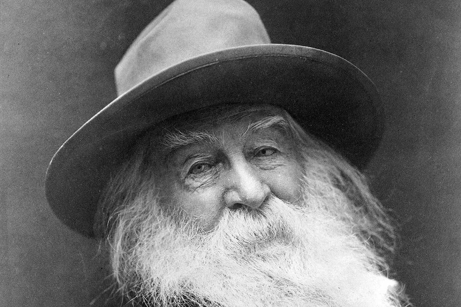 Retrato de Walt Whitman, autor del famoso poema "¡Oh, Capitán! ¡Mi Capitán!"