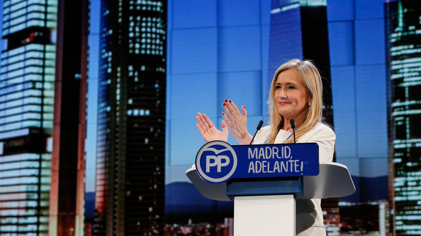 La presidenta de la Comunidad de Madrid, Cristina Cifuentes