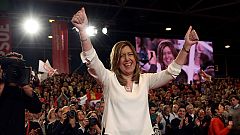 Susana Díaz presenta su candidatura para que el PSOE "vuelva a ganar" y pide "primarias limpias"