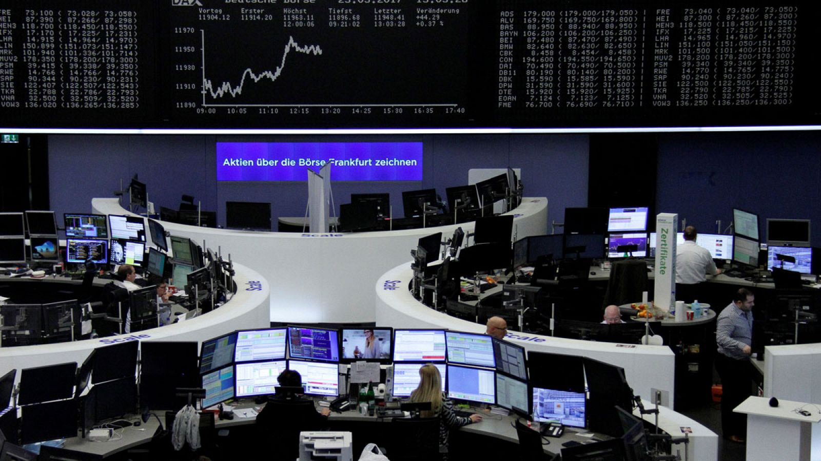 Imagen de archivo de la Bolsa de Fráncfort