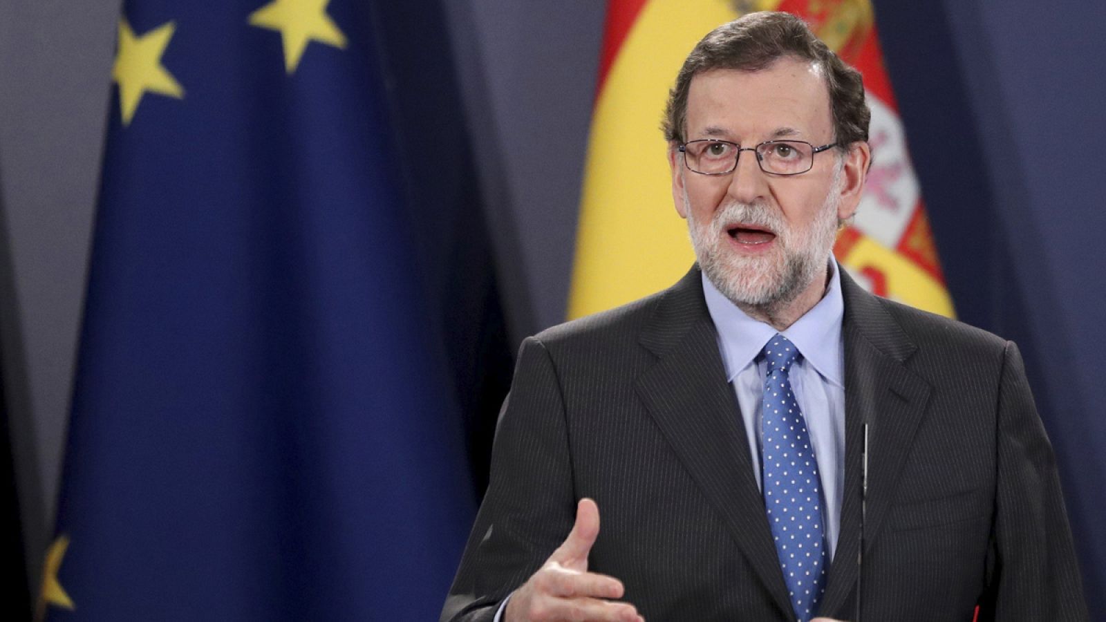Mariano Rajoy, en una rueda de prensa
