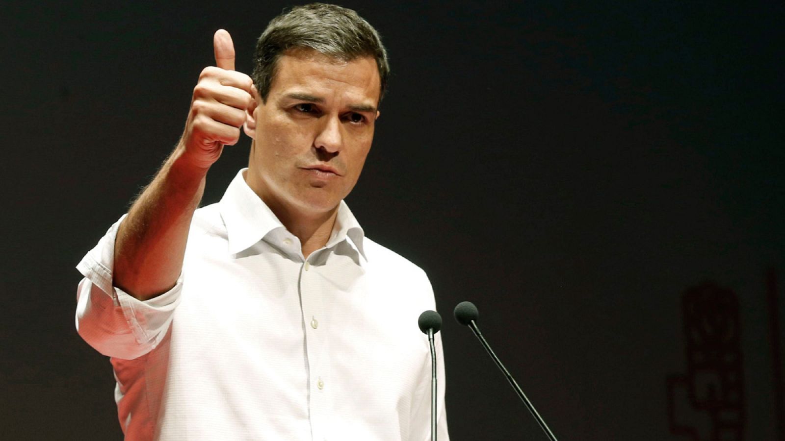 Pedro Sánchez, en un acto de la precampaña de las primarias socialistas en Las Palmas de Gran Canaria