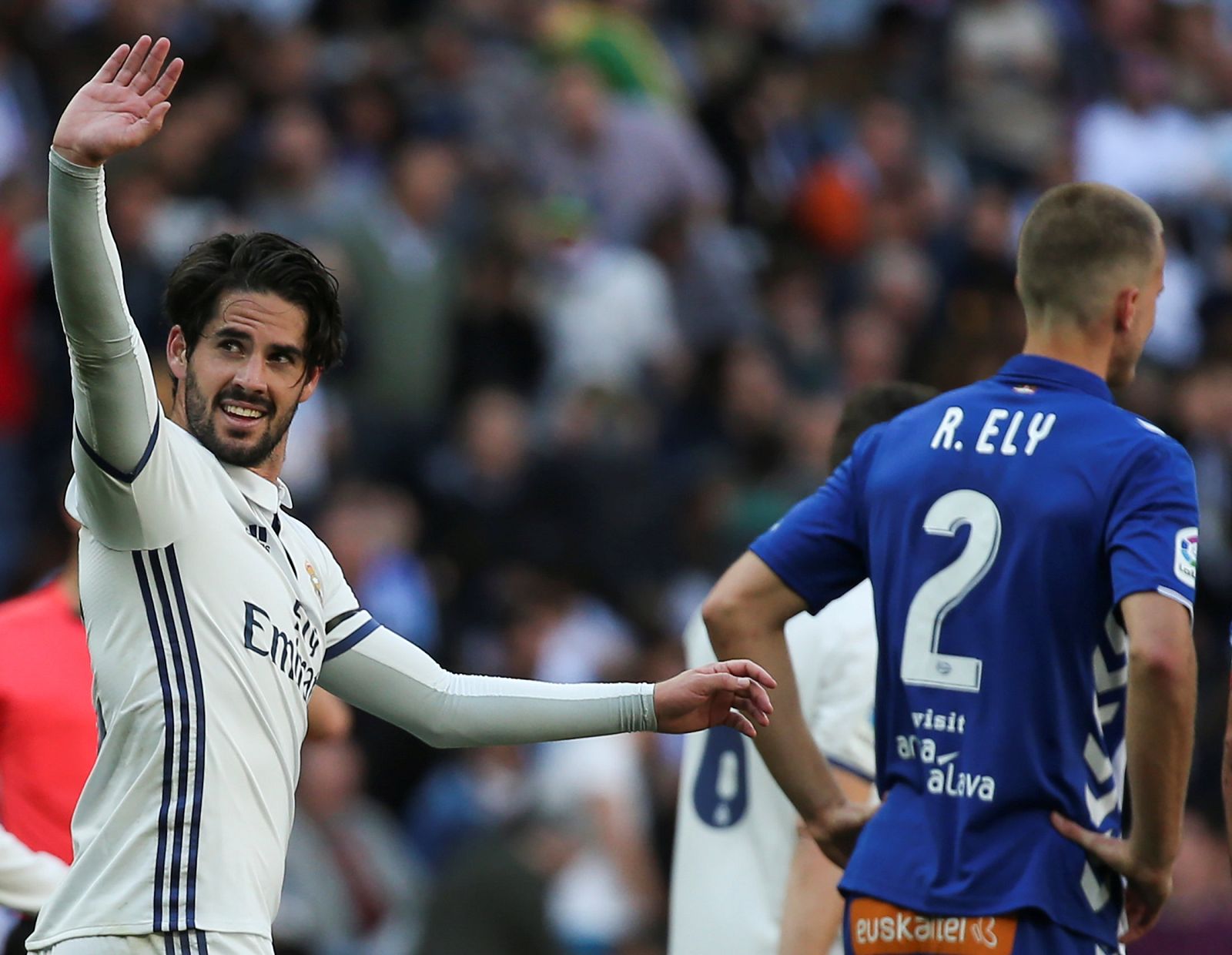 Isco ha marcado el segundo tanto ante el Alavés.