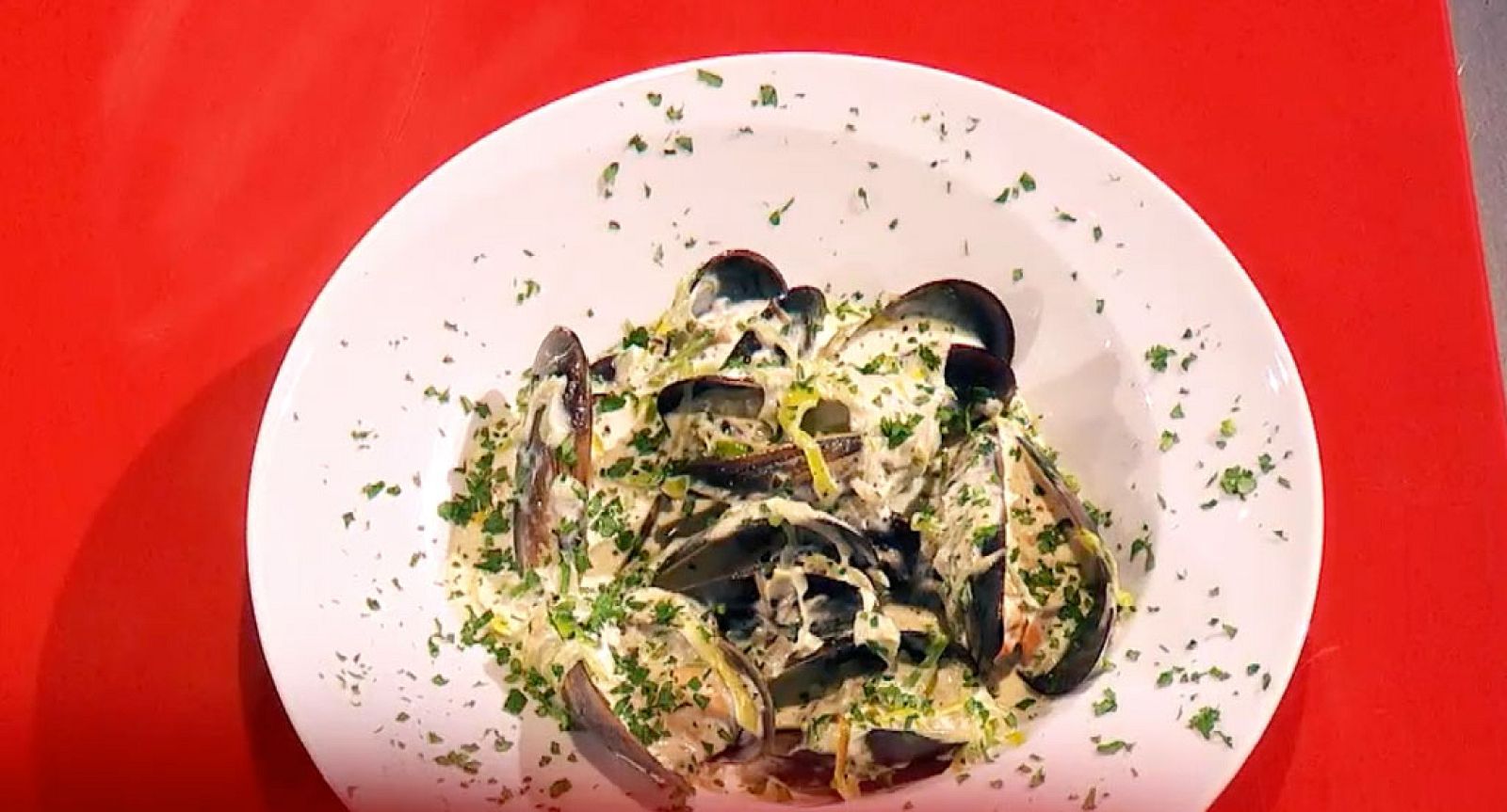 Mejillones con crema de leche
