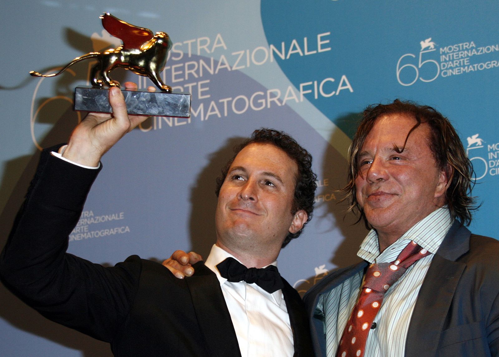 Aronofsky y Mickey Rourke