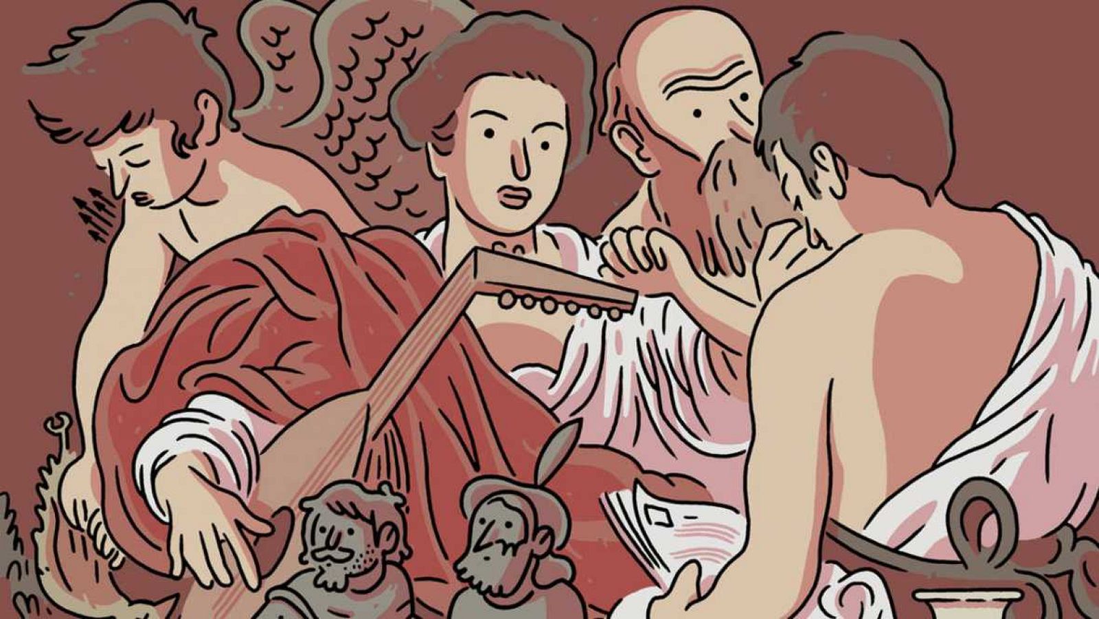 Fragmento de la portada de 'Dos holandeses en Nápoles'