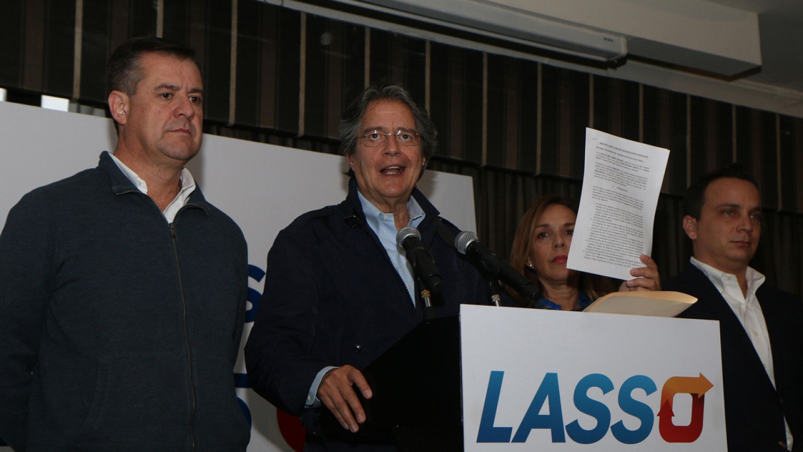 El candidato presidencial ecuatoriano Guillermo Lasso ha impugnado este miércoles los resultados de las elecciones del 2 de abril.