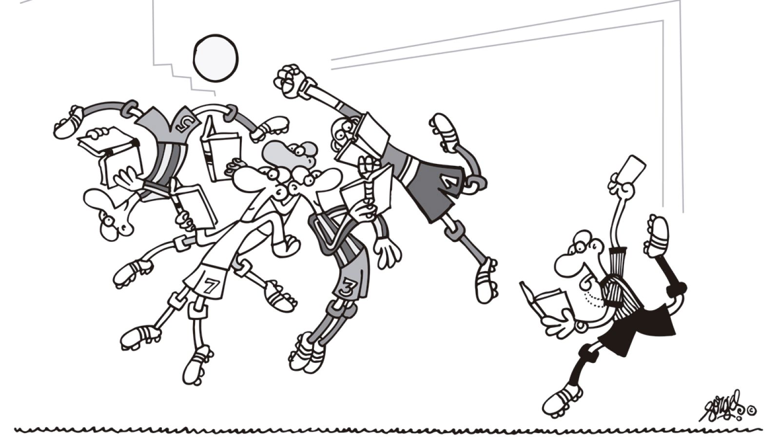 Viñeta de Forges para la exposición '¿Qué es una biblioteca para ti?'