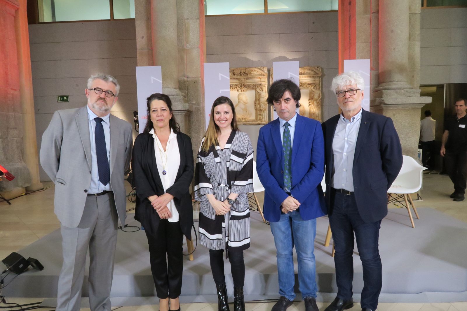 De izq. a dcha. Miguel Falomir, Lourdes Fernández, Antònia Folguera, Tomás Fdo. Flores y Alberto Fesser