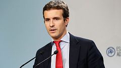 Pablo Casado afirma que el PP "cree y confía" en las palabras de Esperanza Aguirre
