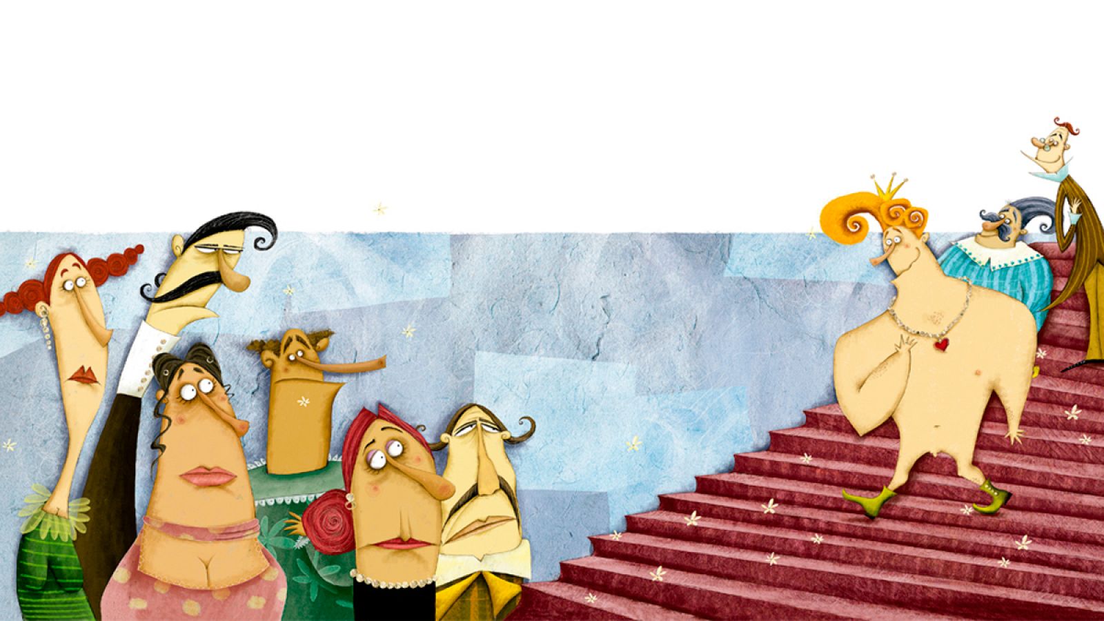 Ilustración de 'El traje nuevo del emperador', de Valeria Gallo