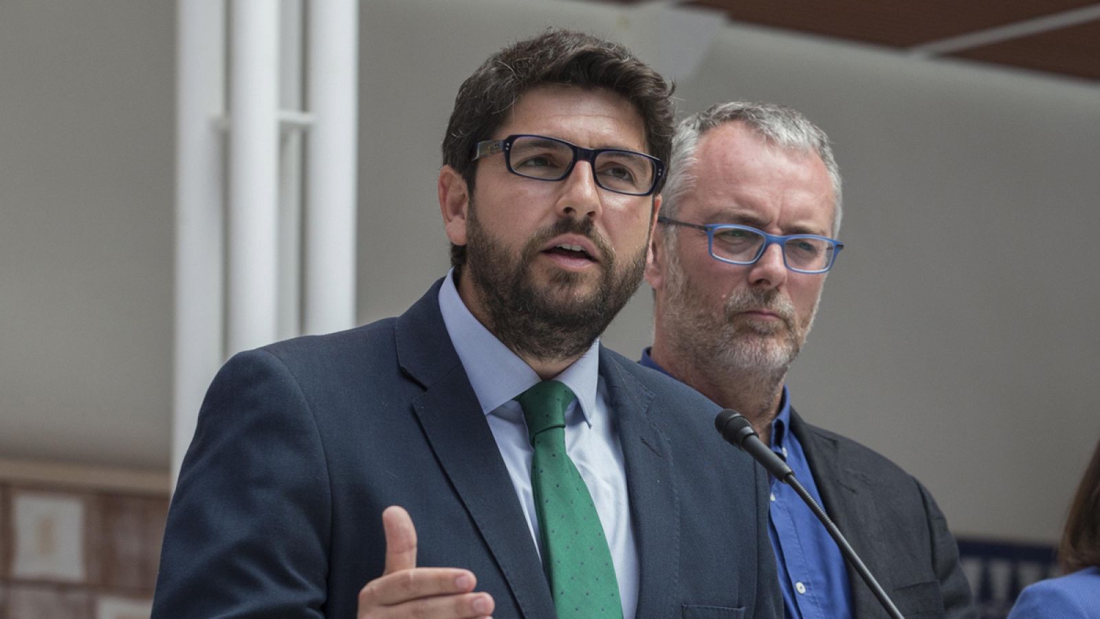 El candidato del PP a presidir la Región de Murcia, Fernando López Miras