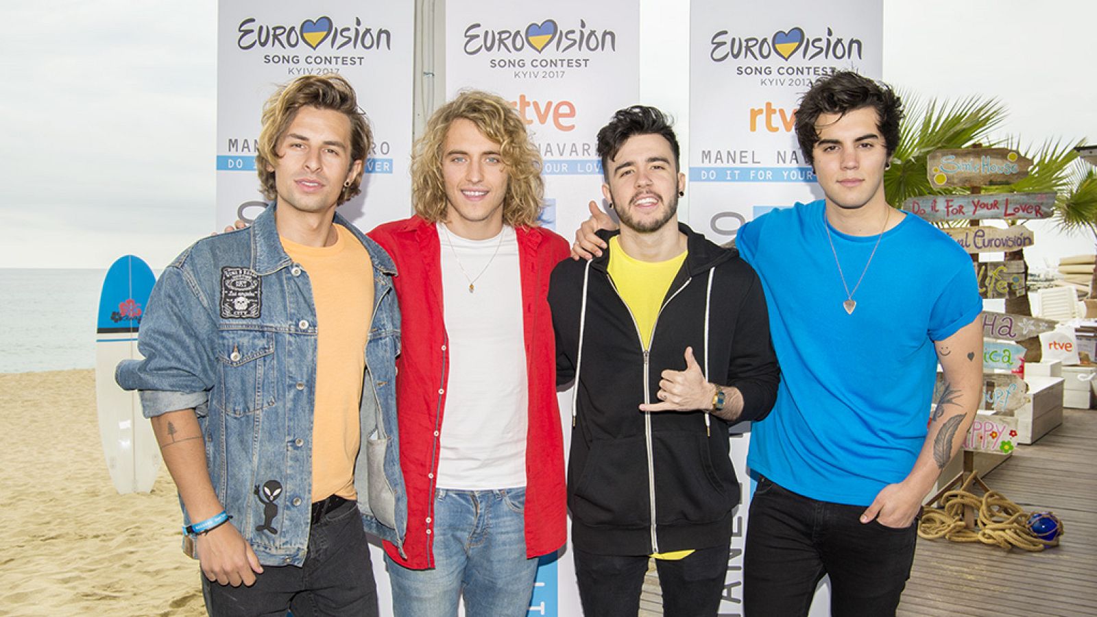 Manel Navarro y su banda ya tienen todo preparado para Eurovisión 2017