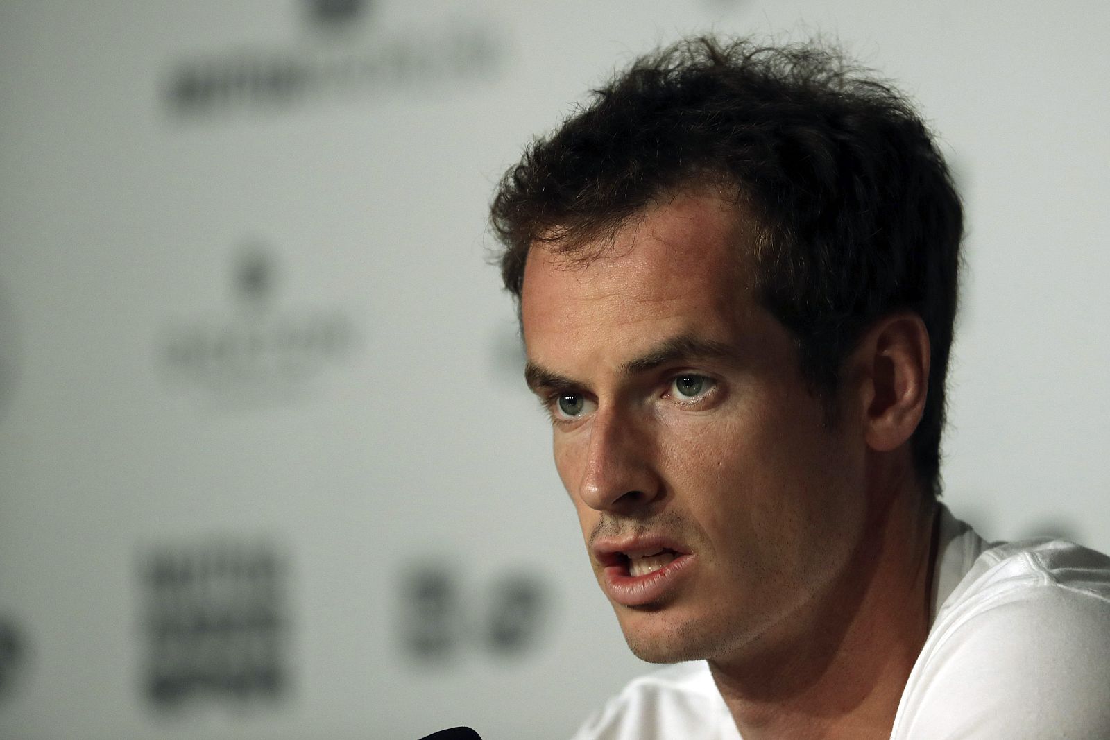 El tenista escocés Andy Murray durante la rueda de prensa.