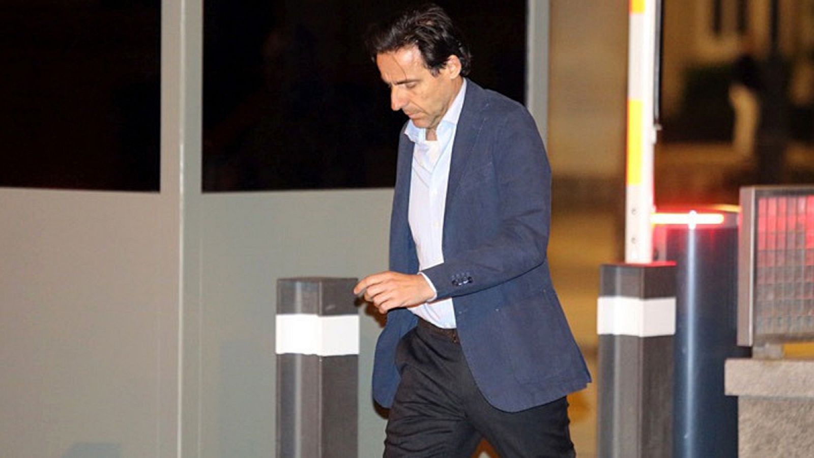 Javier López Madrid sale de la Audiencia Nacional de Madrid tras prestar declaración ante el magistrado Eloy Velasco el pasado 22 de abril