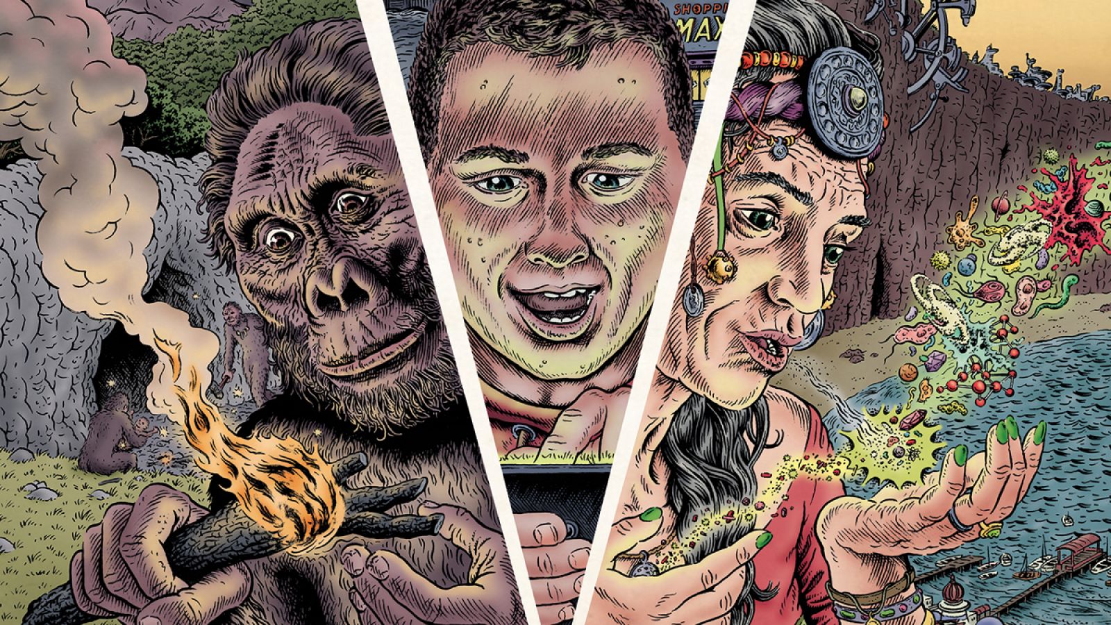 Fragmento de la portada de 'La gran aventura humana'