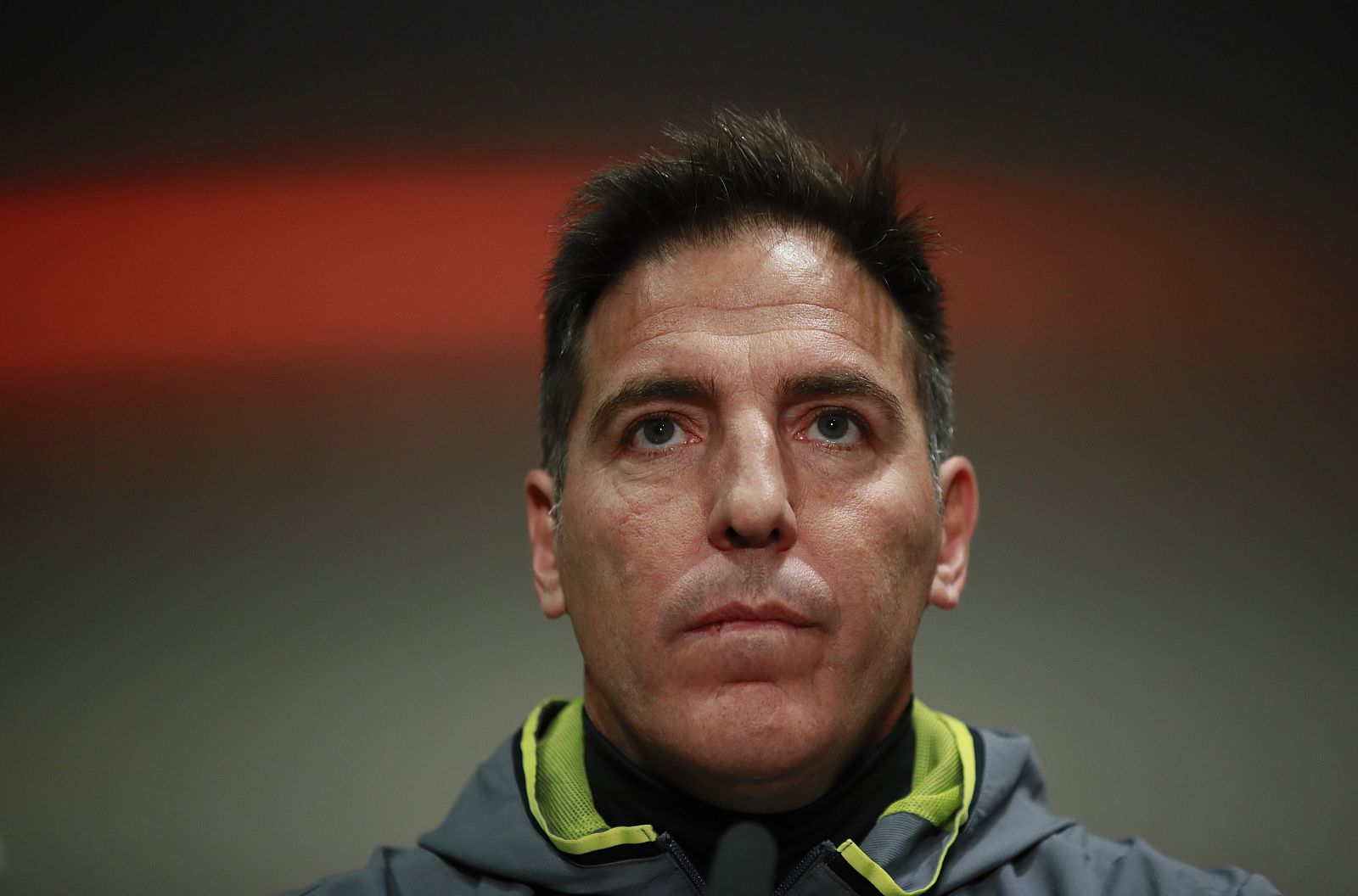 El entrenador del Celta de Vigo Edurado 'Toto' Berizzo durante la rueda de prensa.