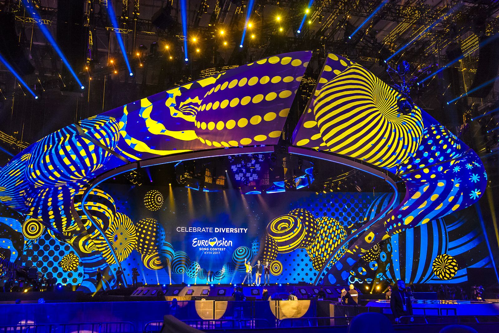 Escenario de Eurovisión 2017 en el Centro de Exposiciones de Kiev