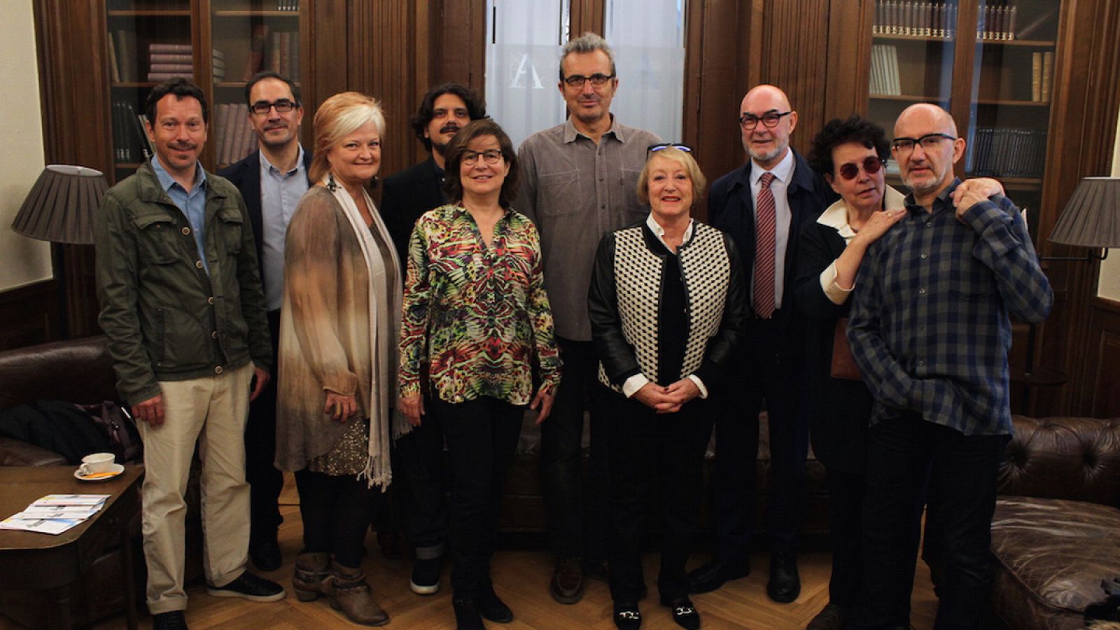Participantes en las jornadas de 'Cine y Educación' en la Academia de Cine.