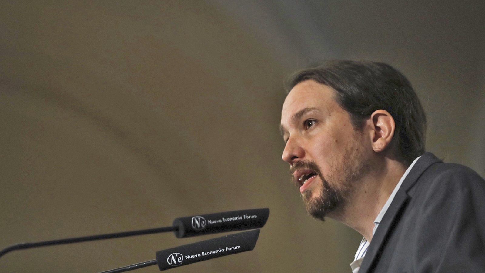 El secretario general de Podemos, Pablo Iglesias