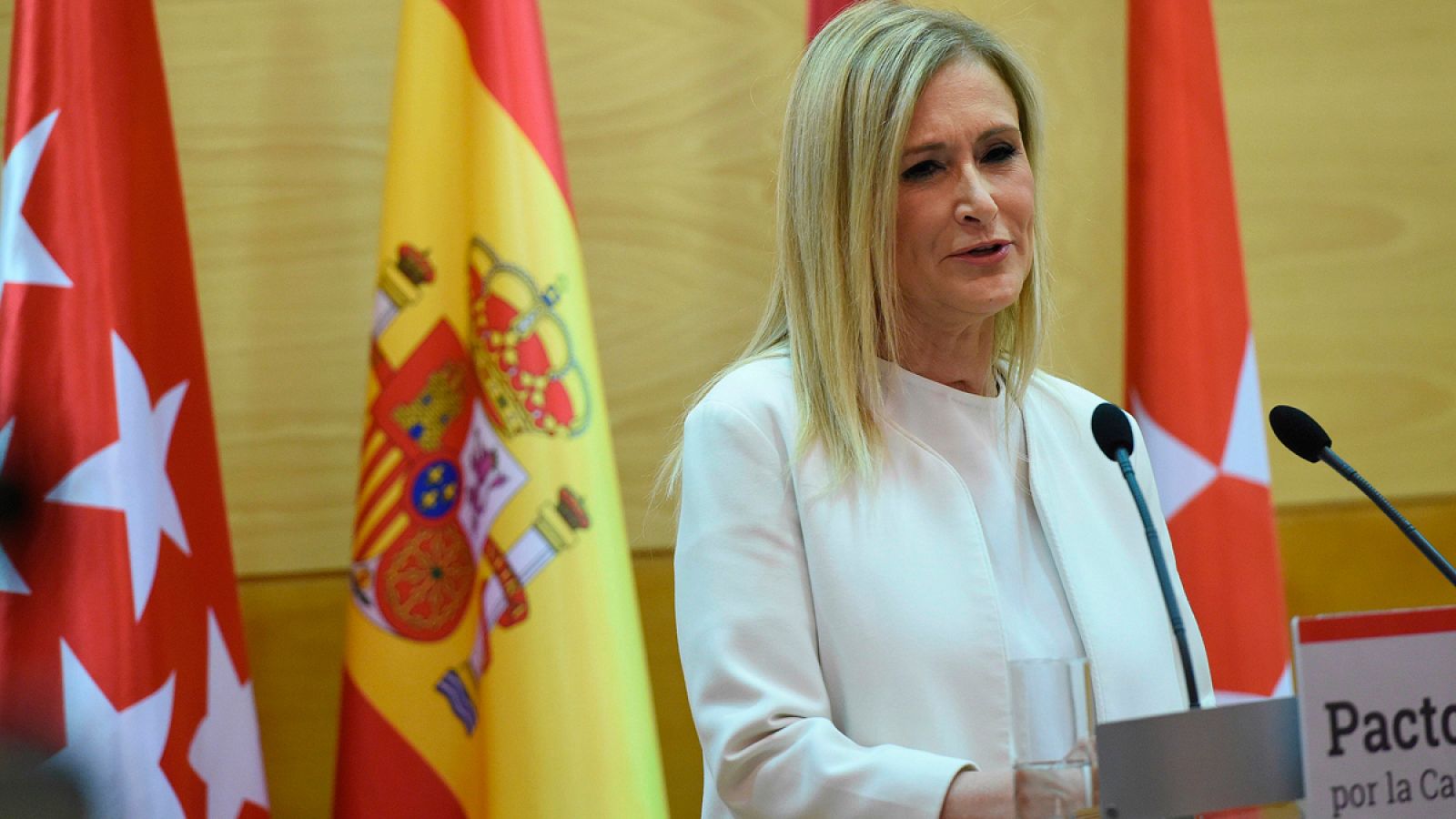 La presidenta de la Comunidad de Madrid, Cristina Cifuentes