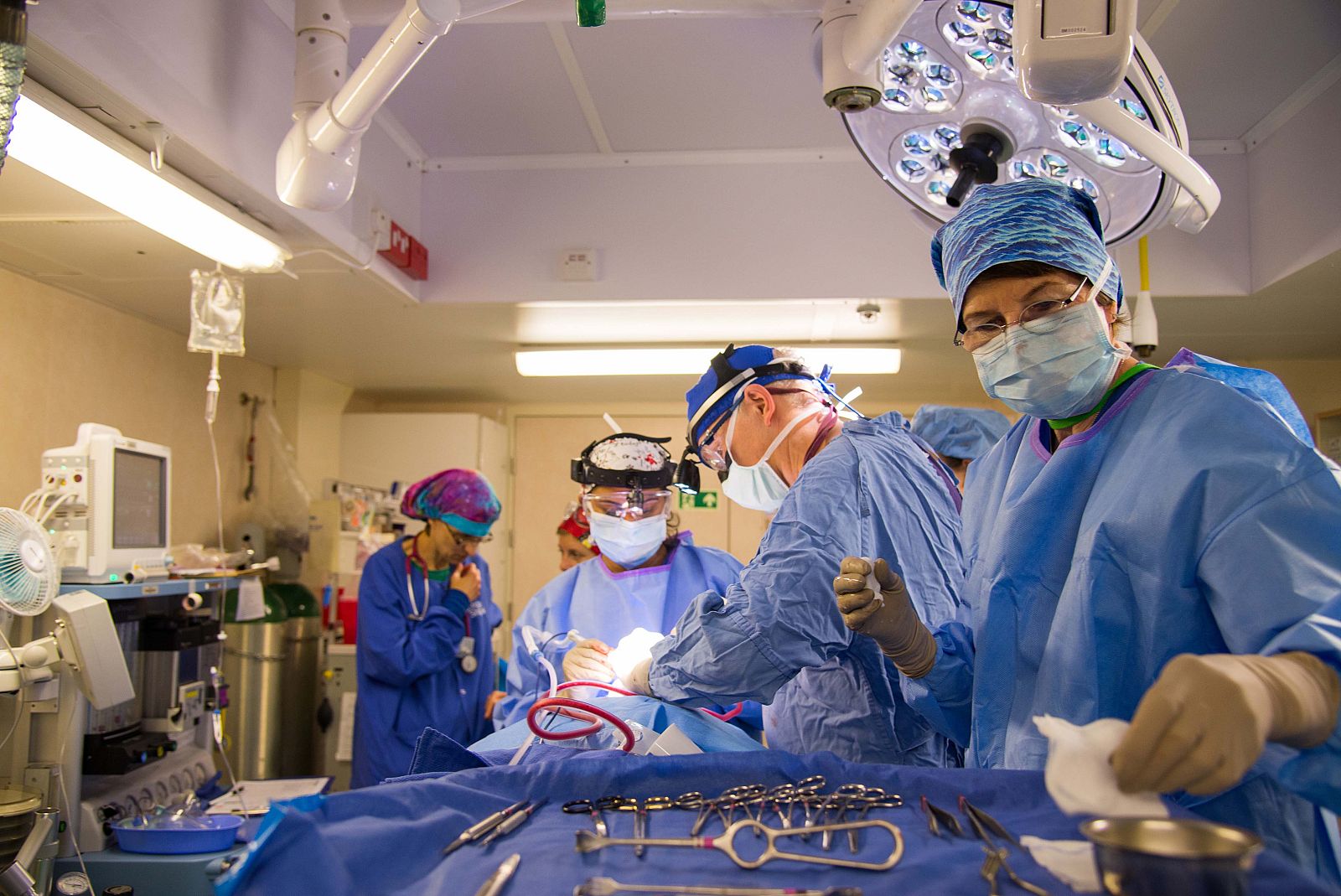 Intervención quirúrgica en el barco