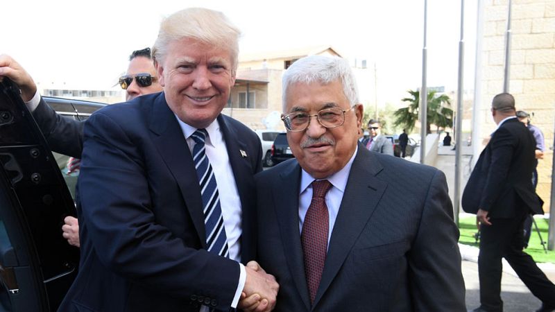 Trump promete hacer todo por la paz entre israelíes y palestinos en su entrevista con Abás 