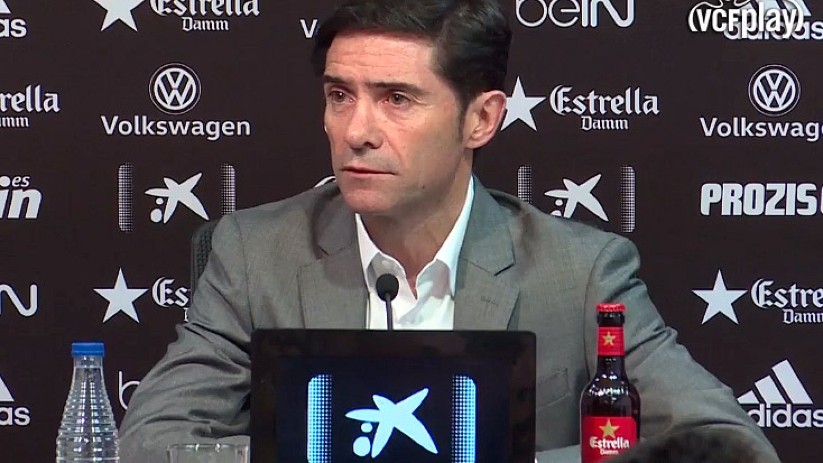 Marcelino, presentado con el Valencia