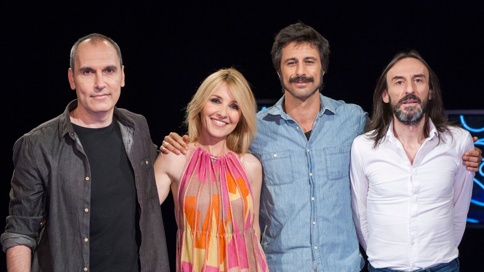 Cayetana Guillén Cuervo con David Marqués, Hugo Silva y Juan Codina