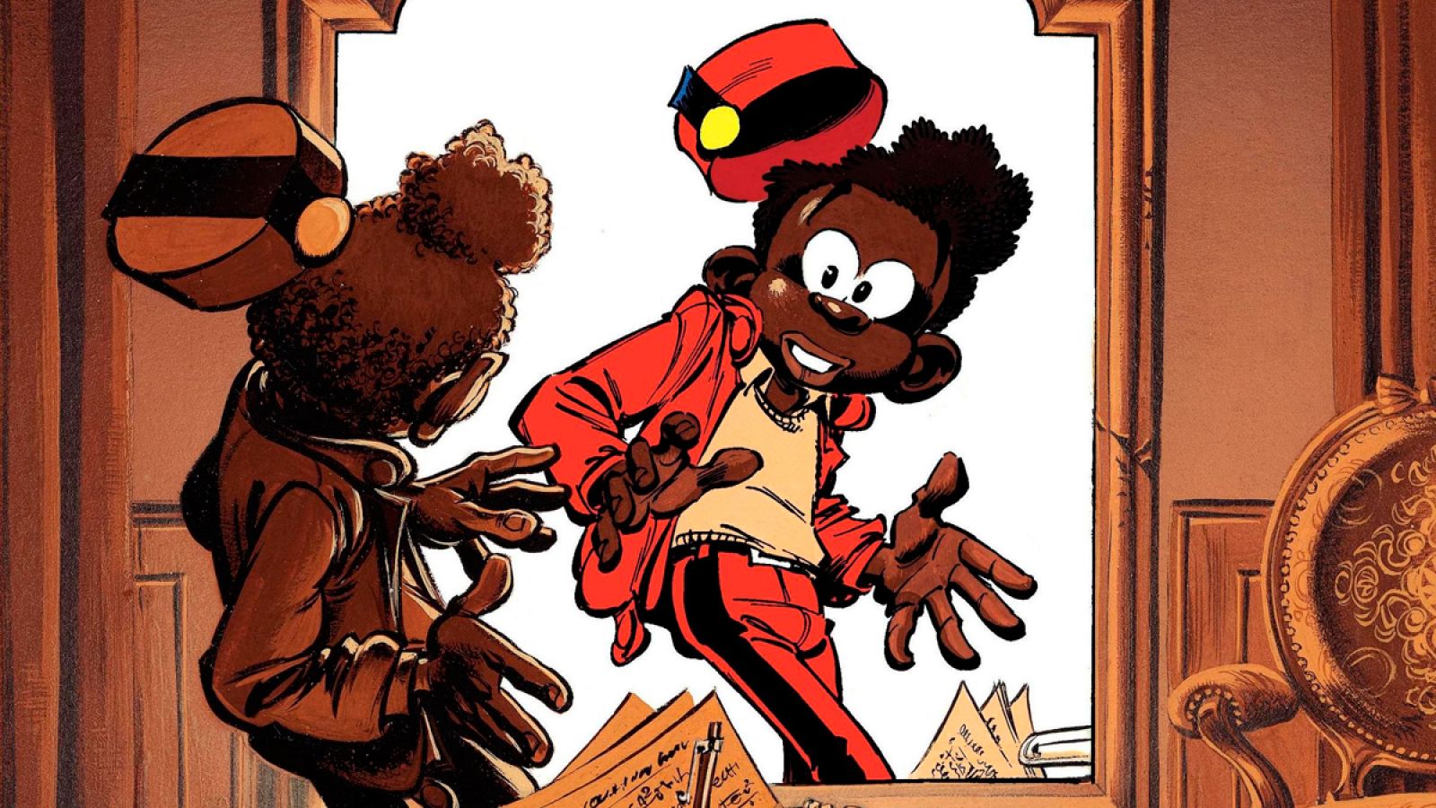 Fragmento de la portada de 'El rayo negro'