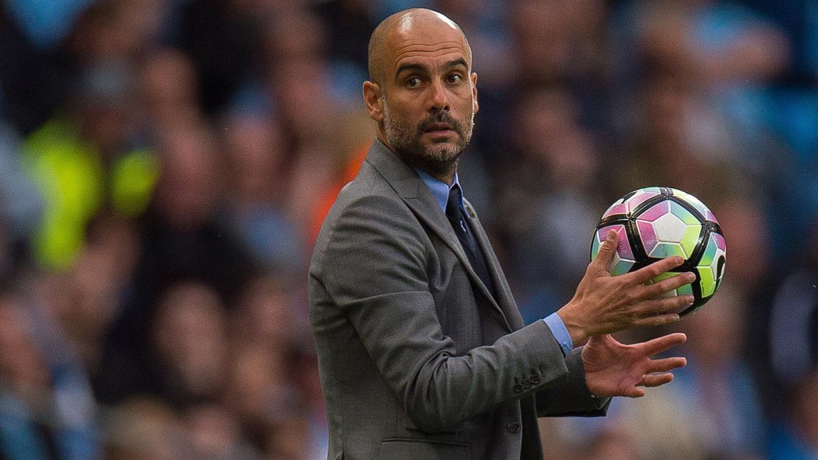 El entrenador del Manchester City, Pep Guardiola