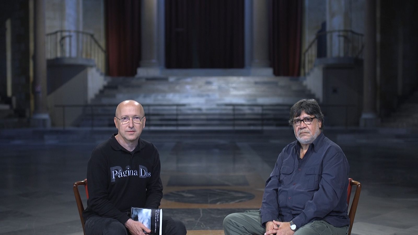 Óscar López y Luis Sepúlveda en 'Página Dos'