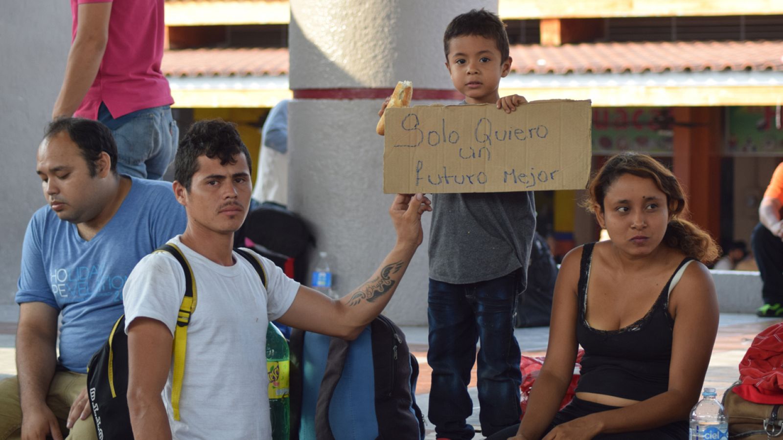 Migrantes centroamericanos llegados a México en busca de refugio (abril 2017)